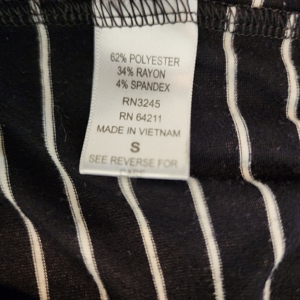 Striped Polyester capri - Picture 2 of 4